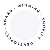 Award winning Shopify logo
