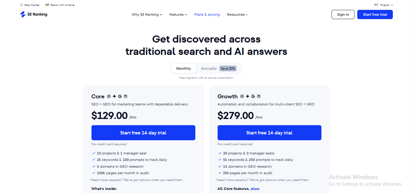 shopify plan